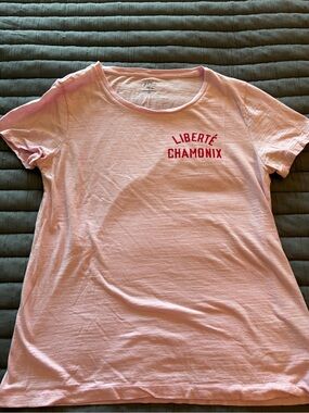 Liberté Chamonix Pink Graphic Tee